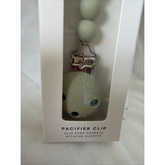 mushie 100% Silicone Baby Pacifier Clip BPA Free | Hera Sage - Picture 2 of 4